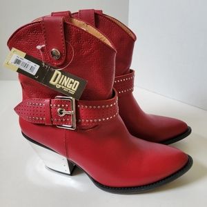Dingo backstage red women's boots size 9.5 new